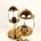 Gold Metal Table Lamps from Sijaj Hrastnik, Set of 2, Image 9