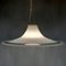 Lampe à Suspension en Verre de Murano Blanc, Italie, 1970s 3