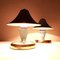 Vintage Light Blue Mushroom Table Lamps, 1960s, Set of 2 2