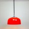 Mid-Century Red Pendant Lamp by Meblo for Harvey Guzzini, 1970s, Italy 1
