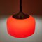 Mid-Century Red Pendant Lamp by Meblo for Harvey Guzzini, 1970s, Italy 7