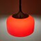 Mid-Century Red Pendant Lamp by Meblo for Harvey Guzzini, 1970s, Italy, Image 7