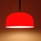 Lampe à Suspension Mid-Century Rouge par Meblo pour Harvey Guzzini, 1970s, Italie 5