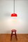 Lampe à Suspension Mid-Century Rouge par Meblo pour Harvey Guzzini, 1970s, Italie 4