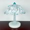 White and Blue Murano Glass Table Lamp, Italy, 1980s 2