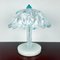 White and Blue Murano Glass Table Lamp, Italy, 1980s, Image 2