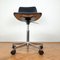 Mid-Century Black Swivel Office Chair, 1970s, Image 3
