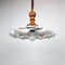 Glass Pendant Lamp, 1980s 1