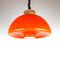 Mid-Century Orange Glass Pendant Lamp, 1970s 3