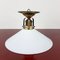 Petite Lampe à Suspension Vintage Blanche, 1940s 1