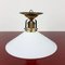 Vintage Small White Pendant Lamp, 1940s 1