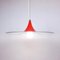 Mid-Century Red Pendant Lamp, Italy, 1960s, Image 4