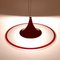 Mid-Century Red Pendant Lamp, Italy, 1960s, Image 3