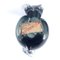 Escultura de perro vintage de cristal de Murano gris y transparente, Imagen 3