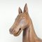 Scultura vintage a forma di cavallo in legno fatto a mano, anni '60, Immagine 8