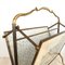 Vintage Brass Magazine Rack, Italy, 1950s 2