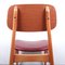 Mid-Century Burgundy Wooden Dining Chair, 1970s, Image 10