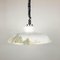 White Glass Pendant Lamp, 1970s 6