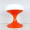 Mid-Century Orange and White Table Lamp, 1960s 1