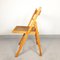 Mid-Century Rattan Folding Wooden Chair, Italy, 1970s, Image 2