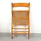 Mid-Century Rattan Folding Wooden Chair, Italy, 1970s, Image 6
