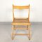 Mid-Century Rattan Folding Wooden Chair, Italy, 1970s, Image 3