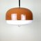 Mid Century Pendant Lamp Xl Meblo for Guzzini Orange Meduza | Etsy 1