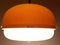 Mid Century Pendant Lamp Xl Meblo for Guzzini Orange Meduza | Etsy 7