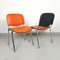 Chaise de Bureau Orange, 1980s 4