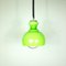 Vintage Glass Green Farmhouse Pendant Lamp, 1970s 1