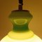 Lampada a sospensione vintage in vetro verde, anni '70, Immagine 9
