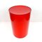 Mid-Century Red Plastic Waste Paper Basket by Gino Colombini, Image 4