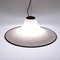 Large Vintage Italian White and Black Murano Glass Pendant Lamp, 1970s 2