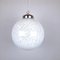 Large Vintage White Glass Ball Pendant Lamp, 1960s, Image 1