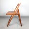 Vintage Italian Wood Folding Dining Chair, 1980s, Image 3