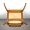 Vintage Italian Wood & Leather Dining Chair, 1950s, Image 9