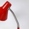 Mid-Century Red Metal Desk Lamp, 1980s 5