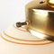 Vintage Italian Beige Gold Murano Glass Table Lamp, 1980s, Image 9