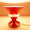 Lampada da tavolo vintage rossa, Italia, anni '50, Immagine 2