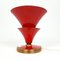 Lampada da tavolo vintage rossa, Italia, anni '50, Immagine 1