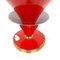 Rote italienische Vintage Tischlampe, 1950er 8