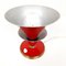 Rote italienische Vintage Tischlampe, 1950er 6