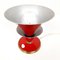 Vintage Italian Red Table Lamp, 1950s, Image 6