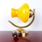 Vintage Yellow Glass Wall Lamp, 1970s, Image 1