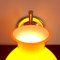 Gelbe Vintage Wandlampe aus Glas, 1970er 8