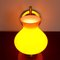 Vintage Yellow Glass Wall Lamp, 1970s 5