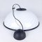 Vintage Italian White and Black Pendant Lamp, 1980s 7