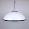 Vintage Italian White and Black Pendant Lamp, 1980s 1