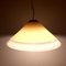 Grande Lampe Vintage Beige en Verre Murano Blanc, Italie, 1970s 4