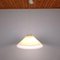 Grande Lampe Vintage Beige en Verre Murano Blanc, Italie, 1970s 7